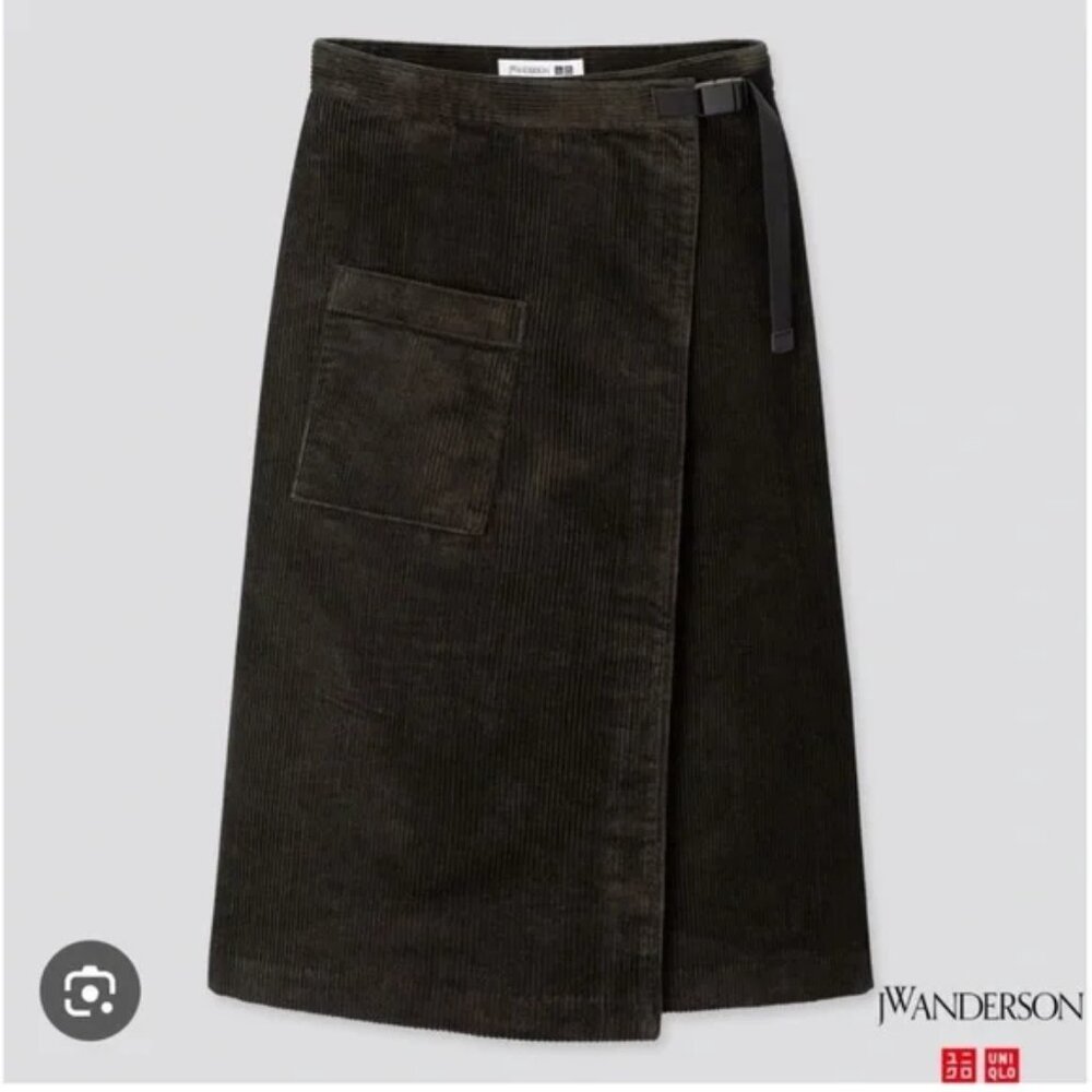 Uniqlo Dark Brown Midi Skirt